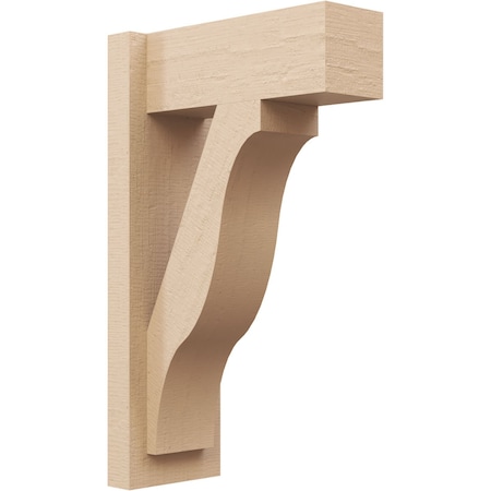 Ekena Millwork 5 1/2-in W x 12-in D x 20-in H Funston Block Rough Cedar Woodgrain TimberThane Outlooker, Primed Tan OUTUR055X12X20FST44RCPR